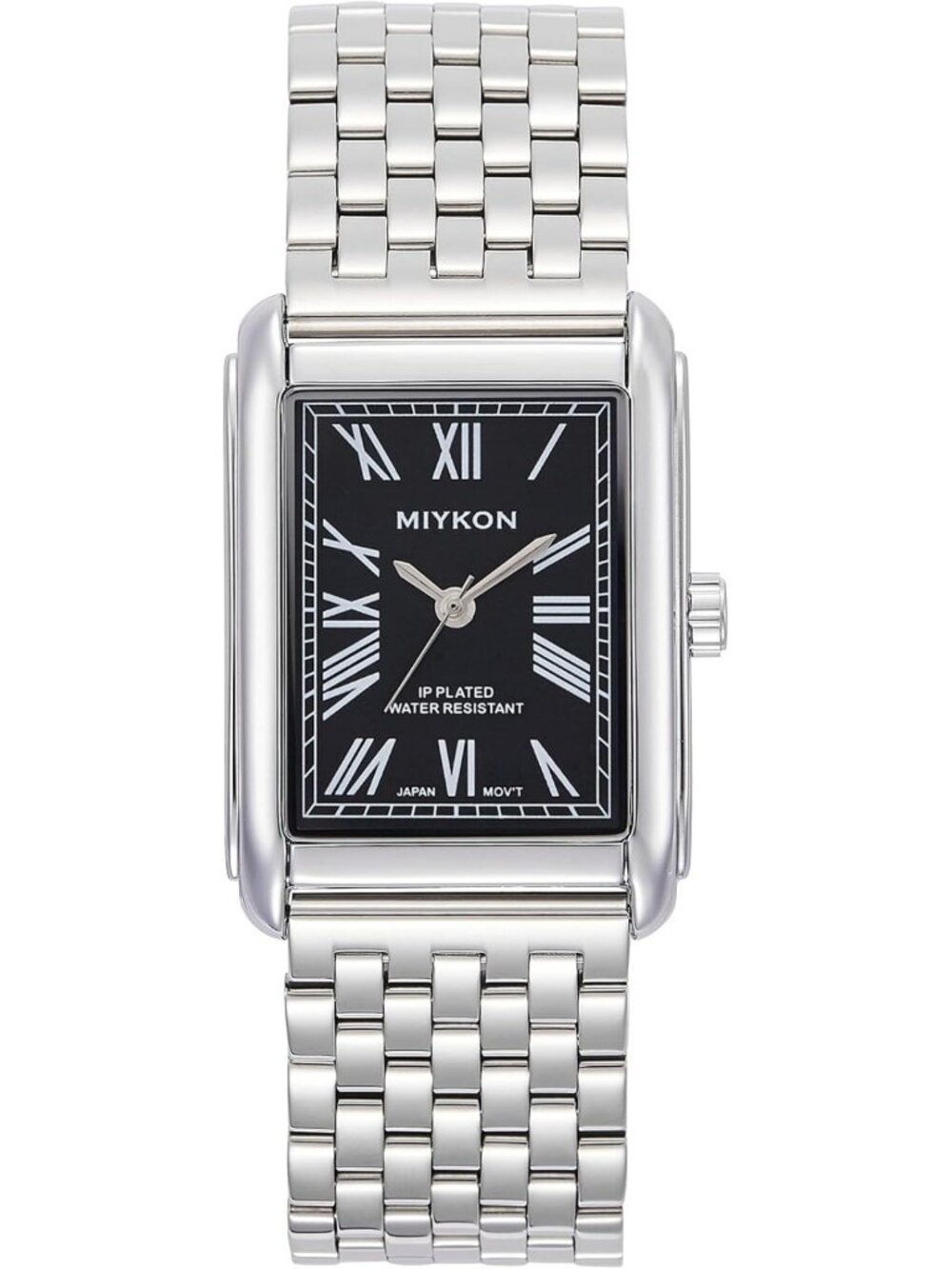 Vintage Men's Tank Dress Watch - Stainless Steel Bracelet, Water Resistant